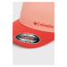 Bavlnená čiapka Columbia ružová farba, jednofarebná