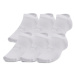 Ponožky UNDER ARMOUR 3 PACK-UA Essential No Show WHT