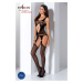 Passion BS057 black - Bodystocking Farba: Čierna