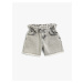 Koton Basic Cotton Denim Shorts with Elastic Waist.