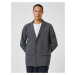 Koton Basic Jacket Wide Collar Button Detailed Pocket