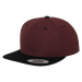 Classic Snapback 2-Tone Maroon/Blk