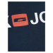Jack & Jones Plus Tričko  námornícka modrá / melónová / biela