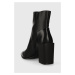 Členkové topánky Aldo Gina dámske, čierna farba, na podpätku, 13640256.Gina