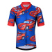 HOLOKOLO Cyklistický dres s krátkym rukávom - CARS KIDS - modrá/červená