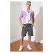 Trendyol Grey Men's Regular Fit Printed Shorts &amp; Bermuda