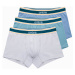 Ombre Classic fit men's boxer shorts with decorative elastic waistband - 3-pack mix OM-UNBO