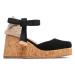 Castañer Espadrilky Tina Cork/007 023075-100 Čierna