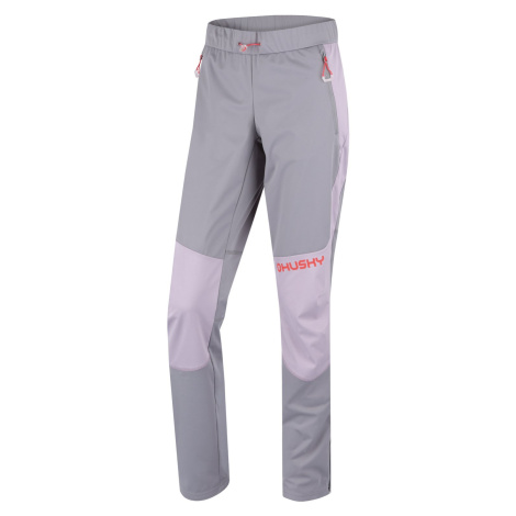 Women's softshell trousers HUSKY Kala L purple/grey