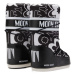 Dámske vysoké zimné topánky MOON BOOT MB ICON FLOWER-NA02 BLACK WHITE