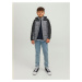 Jack & Jones Junior Zimná bunda 'FRIDAY'  sivá / čierna