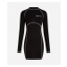 Šaty Karl Lagerfeld Jeans Klj Bodycon Contrast Lsl Dress Čierna