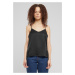 Women's Visse Satin Tank Top - Black