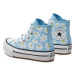 Converse Plátenky Chuck Taylor All Star Lift Platform Floral A06338C Modrá