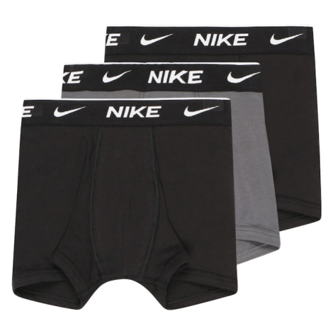 Nike Sportswear Nohavičky  čierna / tmavosivá / biela