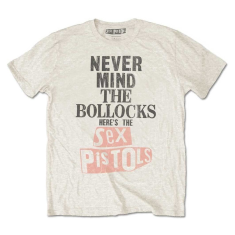 Sex Pistols Tričko Bollocks Distressed Unisex Natural