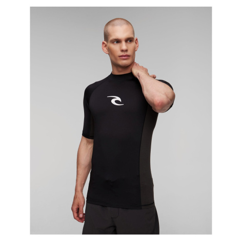 Pánske čierne Plavecké Tričko Rip Curl Waves Upf Perf S/s