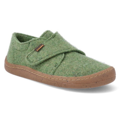 Barefoot papučky Froddo - BF Green vlnené zelené