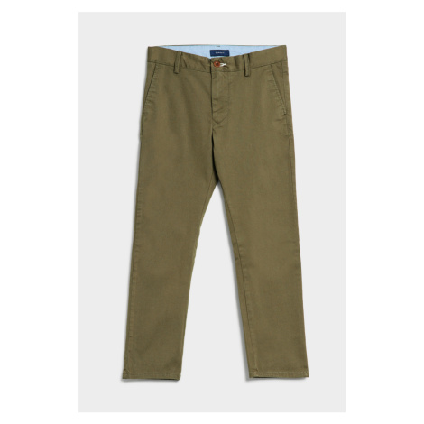 NOHAVICE GANT REGULAR CHINOS JUNIPER GREEN