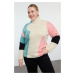 Trendyol Curve Multicolored Color Block Knit Sweater