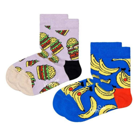 Detské ponožky Happy Socks Kids Lunchtime 2-pak