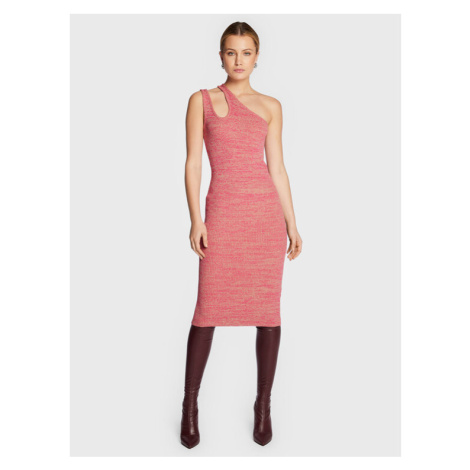 Remain Úpletové šaty Mila Knit RM1674 Ružová Slim Fit