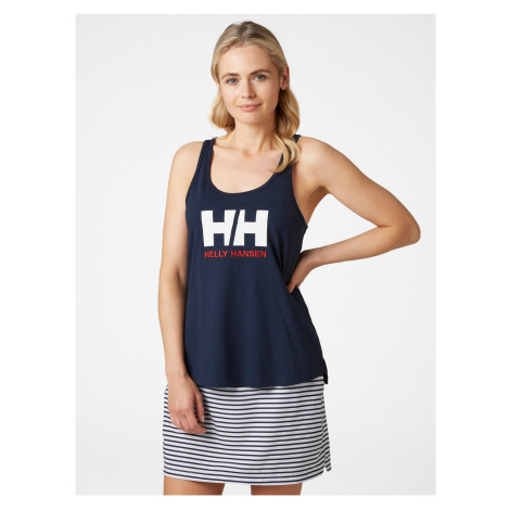 Navy Blue Women's Tank Top Helly Hansen Logo Singlet - Women's