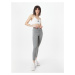 ADIDAS PERFORMANCE Športové nohavice 'Train Essentials 3-Stripes High-Waisted'  sivá melírovaná 