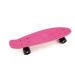 Skateboard - pennyboard 60cm nosnost 90kg, kovové osy, růžová barva, černá kola