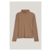 ROLÁK GANT SLIM RIB TURTLENECK CARAMEL BEIGE