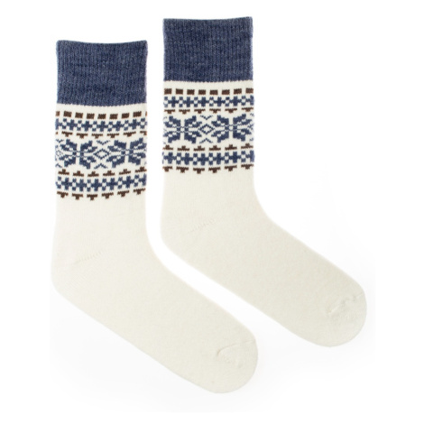 Vlnené ponožky Vlnáč Dvojvločka modrohnedý Fusakle