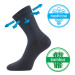 Lonka Drbambik Unisex ponožky s voľným lemom - 3 páry BM000003618800101175 tmavo šedá