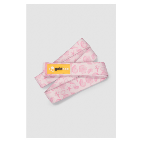 Textilné odporová guma dlhá na cvičení- Rose Sea - GoldBee one size růžová-vzor