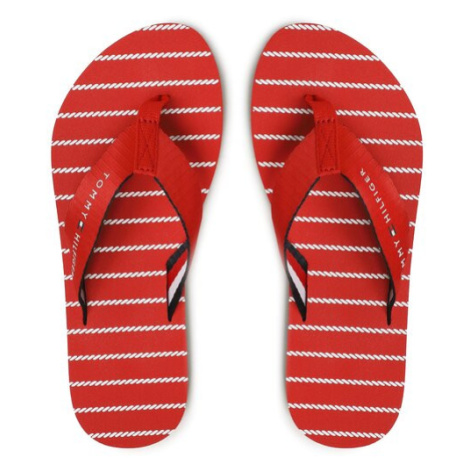 Tommy Hilfiger Žabky Essential Rope Sandal FW0FW07142 Červená