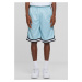 Men's Stripes Mesh Shorts - Ocean Blue/Black/White