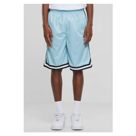 Men's Stripes Mesh Shorts - Ocean Blue/Black/White Urban Classics