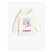 Koton Hooded Sweat Long Sleeve Ski Printed Sweatshirt