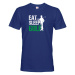 Pánské tričko s potlačou Eat sleep golf - tričko pre fanúšikov golfu