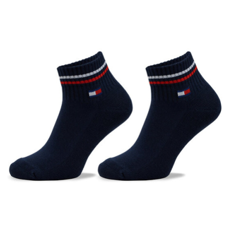 Tommy Hilfiger Súprava 2 párov kotníkových ponožiek unisex 701228177 Tmavomodrá