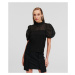 Top Karl Lagerfeld Organza Mix Top Black