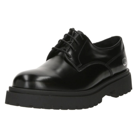 Karl Lagerfeld Šnurovacie topánky  sivá / čierna