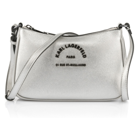 Kabelka Karl Lagerfeld Rsg Metal Sm Zip Cb Silver