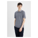 DEFACTO New Regular Fit Short Sleeve Polo Basic T-Shirt