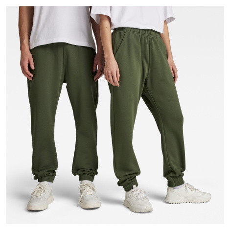 G-STAR Tepláky - Unisex core oversized sw pant zelené