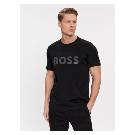 Boss Tričko Mirror 1 50506363 Čierna Regular Fit Hugo Boss