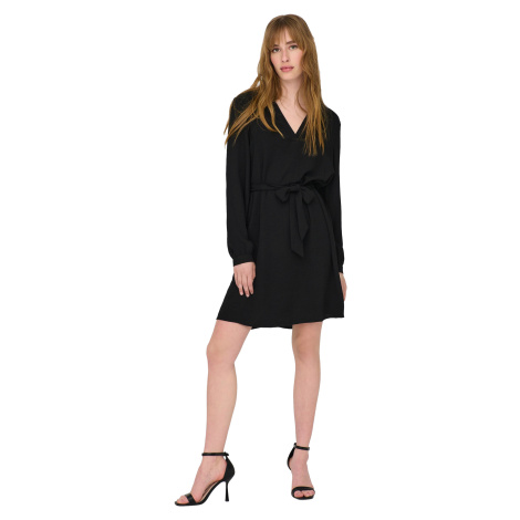 Jacqueline de Yong Dámske šaty JDYDIVYA Regular Fit 15300554 Black M