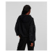 Mikina Karl Lagerfeld Boucle Mix Hoodie Black