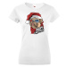 Dámské tričko s potlačou vianočného buldočeka - vtipné vianočné tričko