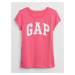 Tmavo ružové dievčenské tričko Gap