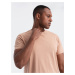 Ombre Classic BASIC men's cotton T-shirt - flesh-colored